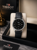 Tissot 1853 Classic Black Leather Strap Quartz Watch – Elegant Swiss-Inspired Men's Dress Watch