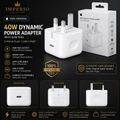 Apple 3-Pin USB-C Power Adapter 20W/40W Fast Charger | 100% Original |
